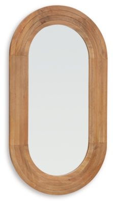 Daverly Accent Mirror - Light Brown Accent Mirror modern furniture Contempo Furniture
