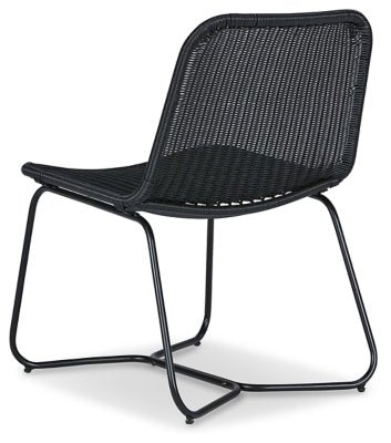 Daviston Accent Chair - Black Armless Chair modern furniture Contempo Furniture