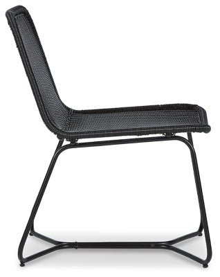 Daviston Accent Chair - Black Armless Chair modern furniture Contempo Furniture