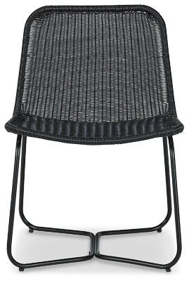 Daviston Accent Chair - Black Armless Chair modern furniture Contempo Furniture