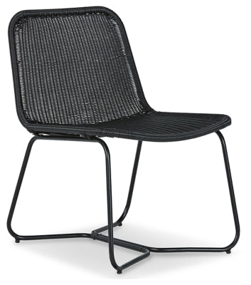 Daviston Accent Chair - Black Armless Chair modern furniture Contempo Furniture