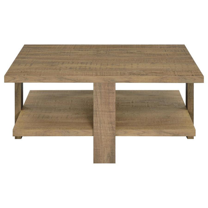 Dawn - 2 Piece Round Coffee And End Table Set - Mango Brown Table Set modern furniture Contempo Furniture