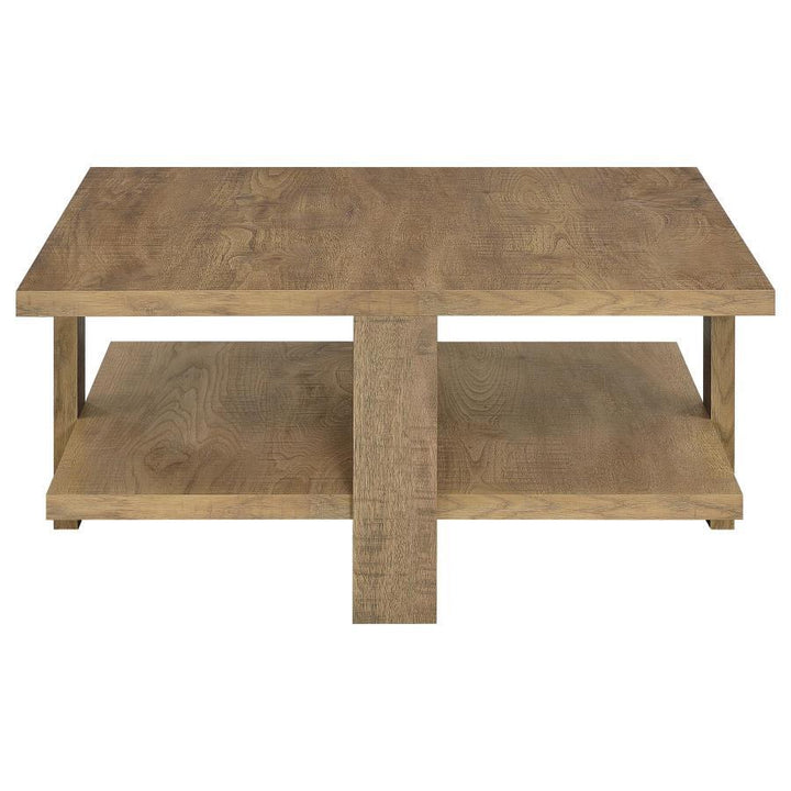 Dawn - 2 Piece Round Coffee And End Table Set - Mango Brown Table Set modern furniture Contempo Furniture