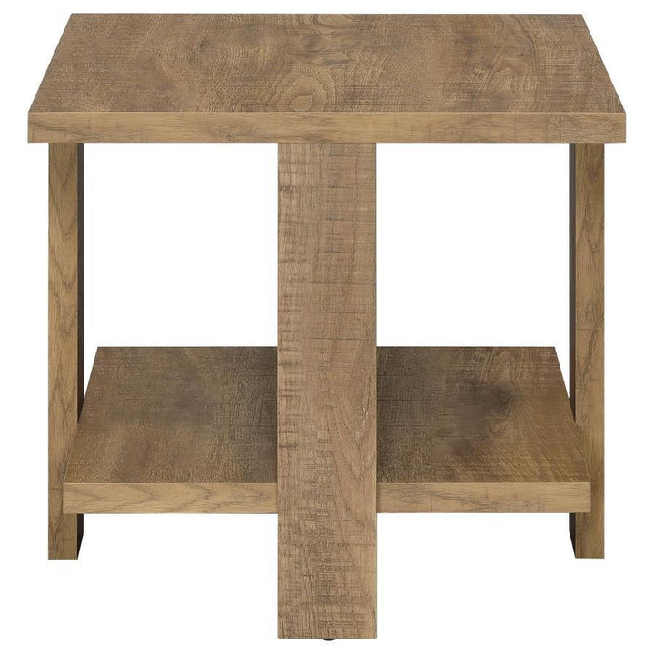 Dawn - 3 Piece Round Coffee And End Table Set - Mango Brown Table Set modern furniture Contempo Furniture