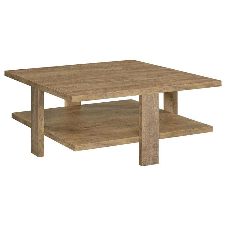 Dawn - 3 Piece Round Coffee And End Table Set - Mango Brown Table Set modern furniture Contempo Furniture