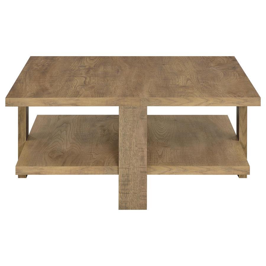 Dawn - 3 Piece Round Coffee And End Table Set - Mango Brown Table Set modern furniture Contempo Furniture