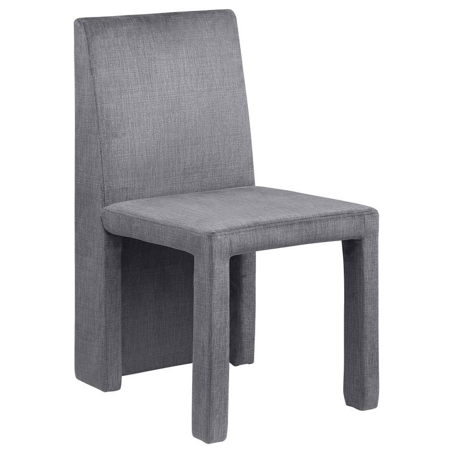 Tordera - Velvet Upholstered Dining Side Chair  - Gray