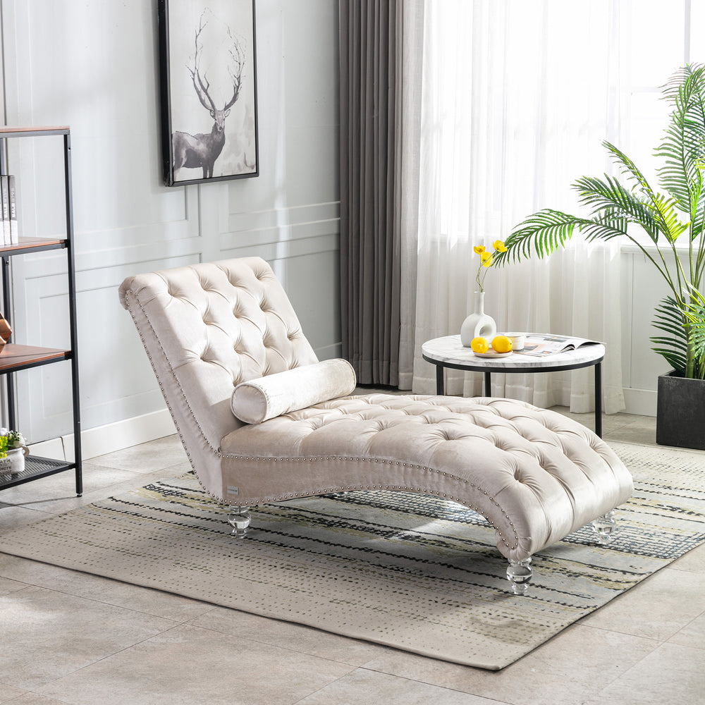 velvet-chaise-lounge-button-tufted-upholstered-chair-beige-velvet