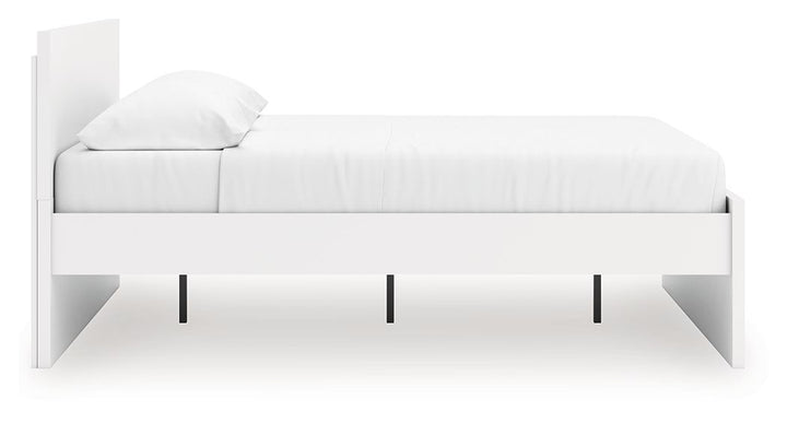 Onita - King Panel Platform Bed - White by Ashley Furniture product image