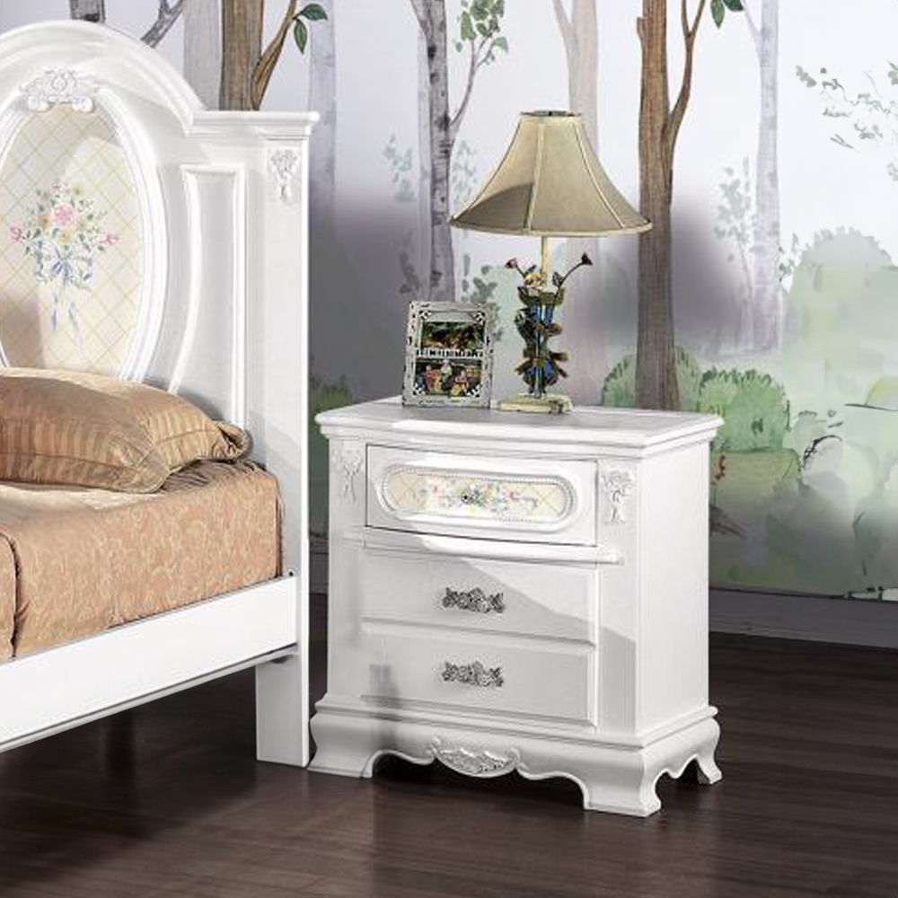Flora - Nightstand - White