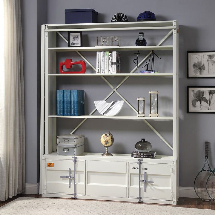 Cargo - Bookcase With Ladder - White