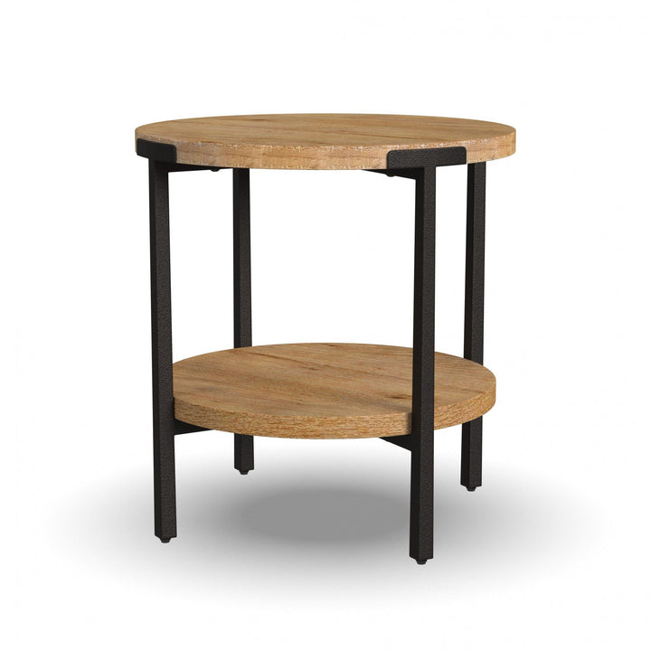 flexsteel-w1077-02-millwork-round-end-table-light-brown