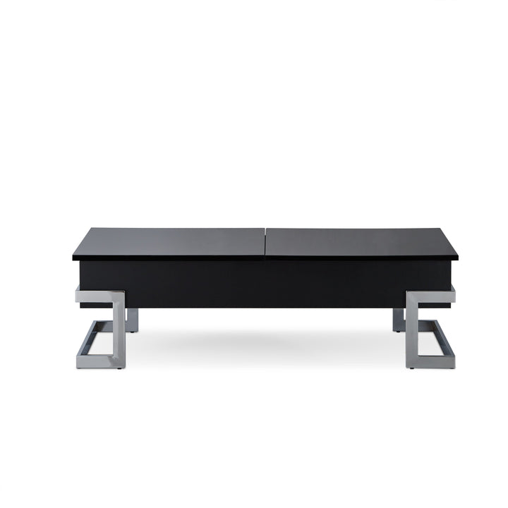 Calmam - High Gloss Coffee Table With Lift Top - Black