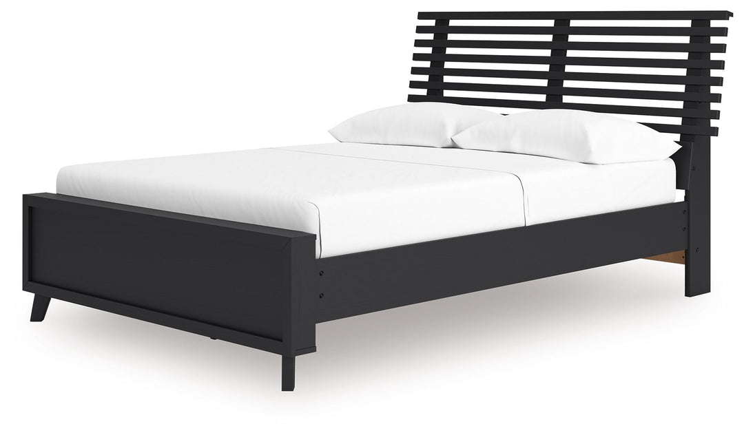 Danziar - Full Slat Panel Bed - Black by Ashley Furniture product image