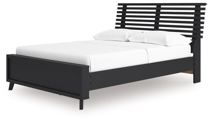 Danziar - Full Slat Panel Bed - Black by Ashley Furniture product image