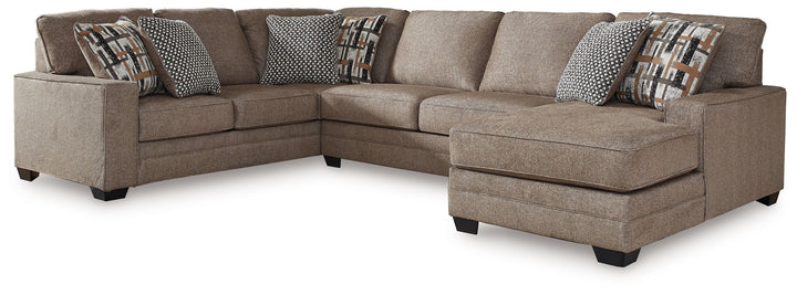 Cannonbrook - 3-Piece Sectional With Raf Corner Chaise - Nutmeg by Ashley Furniture product image