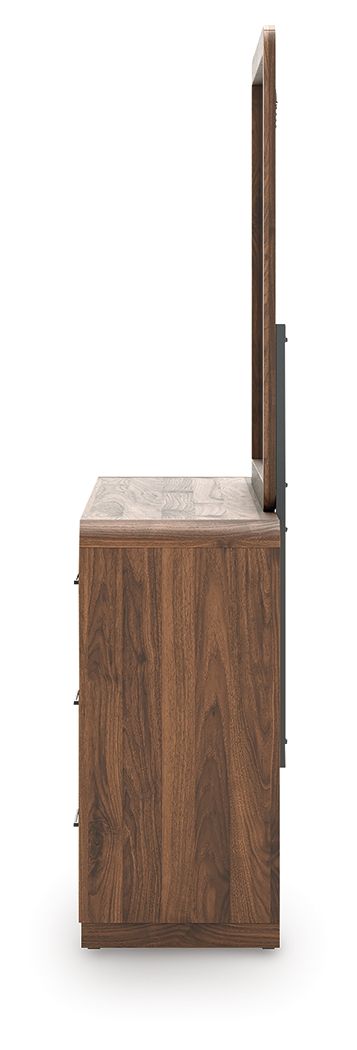 Fortlorn - Dresser And Mirror - Walnut Brown by Ashley Furniture product image