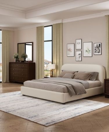 Arden - Queen Bed - Beige
