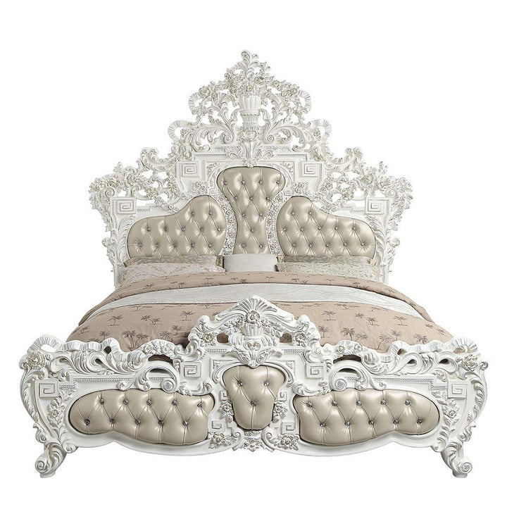 vanaheim-eastern-king-bed-beige-synthetic-leather-antique-white