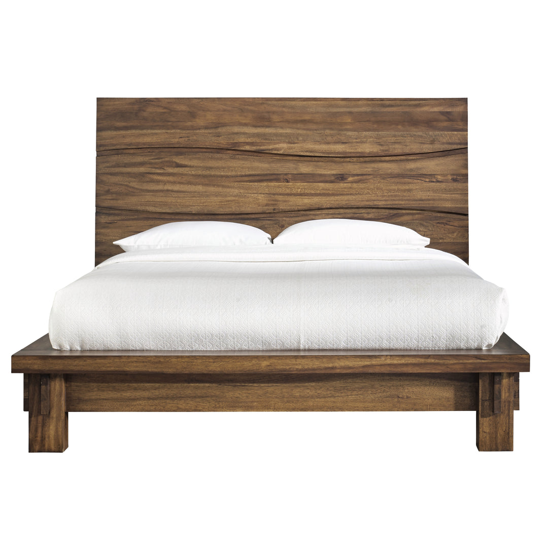 Modus Furniture 8C79P5 Ocean Solid Wood Platform Bed In Natural Sengon