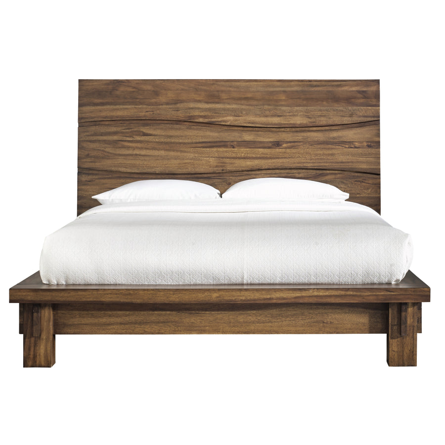 Modus Furniture 8C79P5 Ocean Solid Wood Platform Bed In Natural Sengon