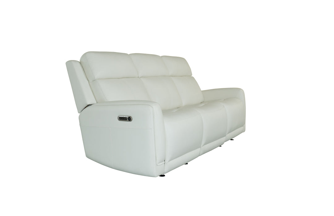 Flexsteel 1158-63GL-32611 Alister  Power Gliding Sofa With Power Headrests & Lumbar  Porcelain