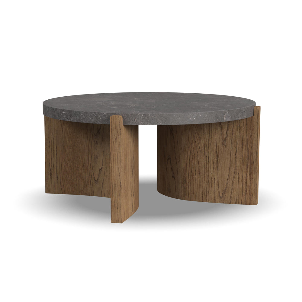 Flexsteel W1488-034 Eclipse  Round Coffee Table  Light Brown / Dark Gray