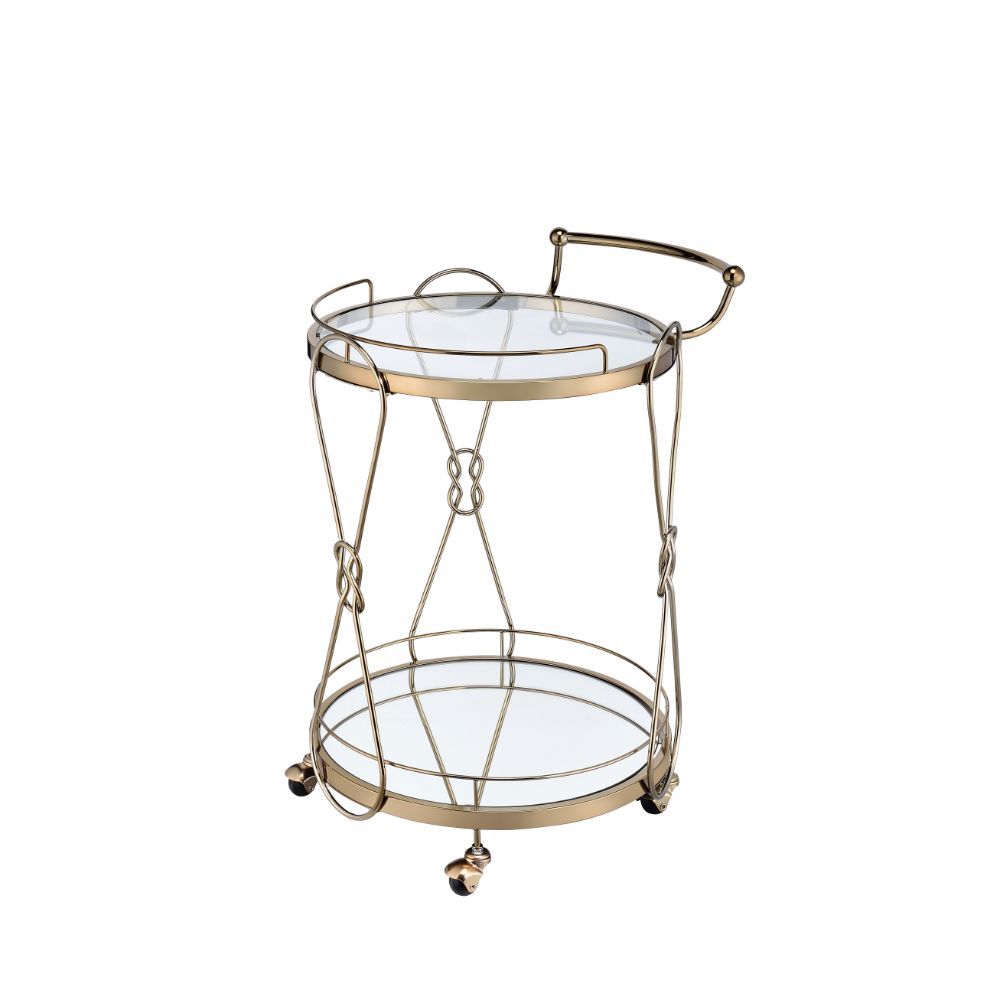 ACME Furniture Zekera Serving Cart Champagne