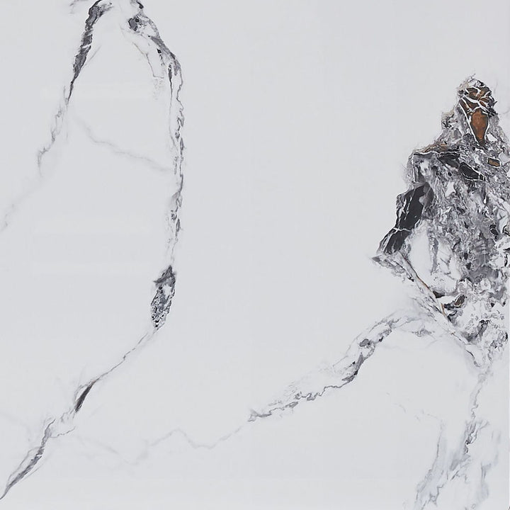 Damita - Ceramic Top Dining Table - White & Black