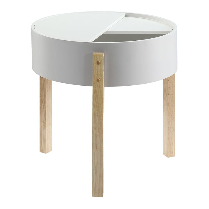 Bodfish - End Table - White & Natural