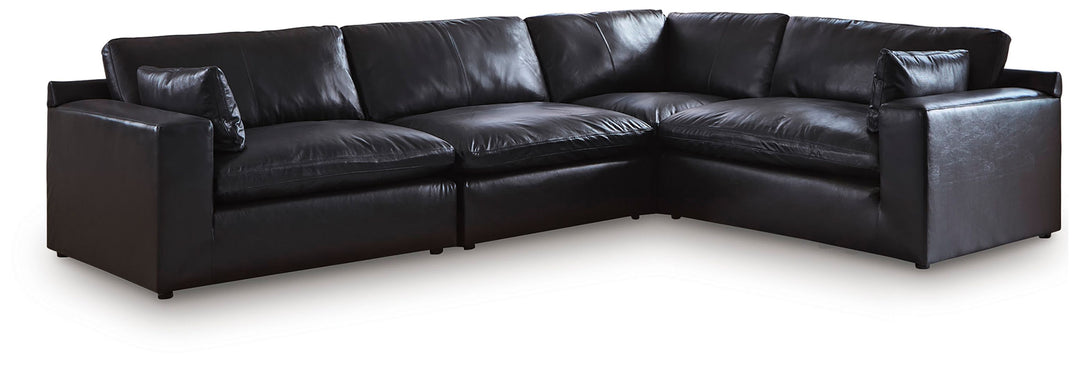 Emilia - 4-Piece Sectional - Black by Ashley Furniture product image