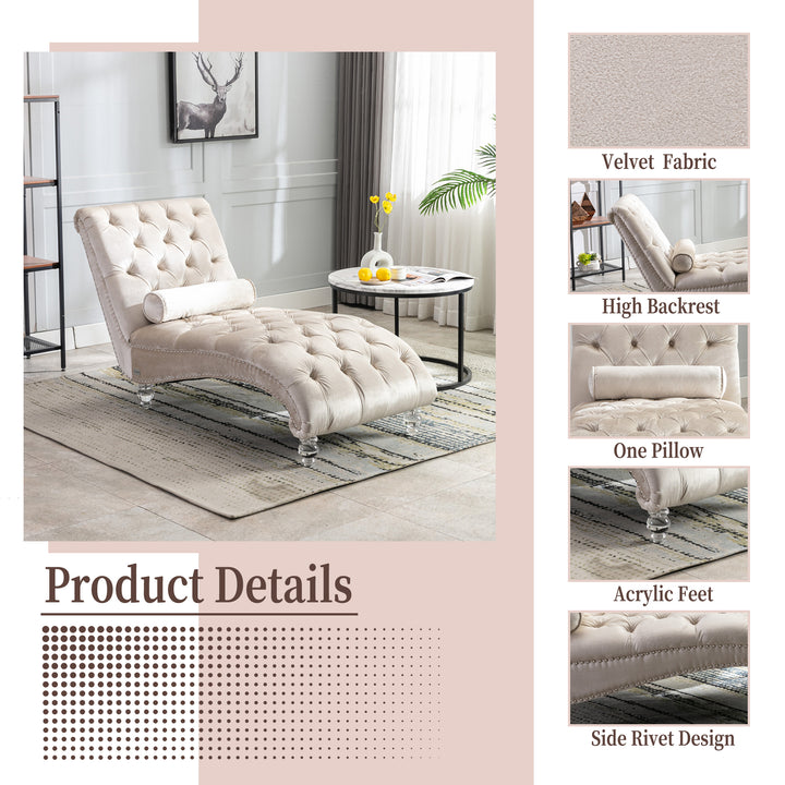 velvet-chaise-lounge-button-tufted-upholstered-chair-beige-velvet