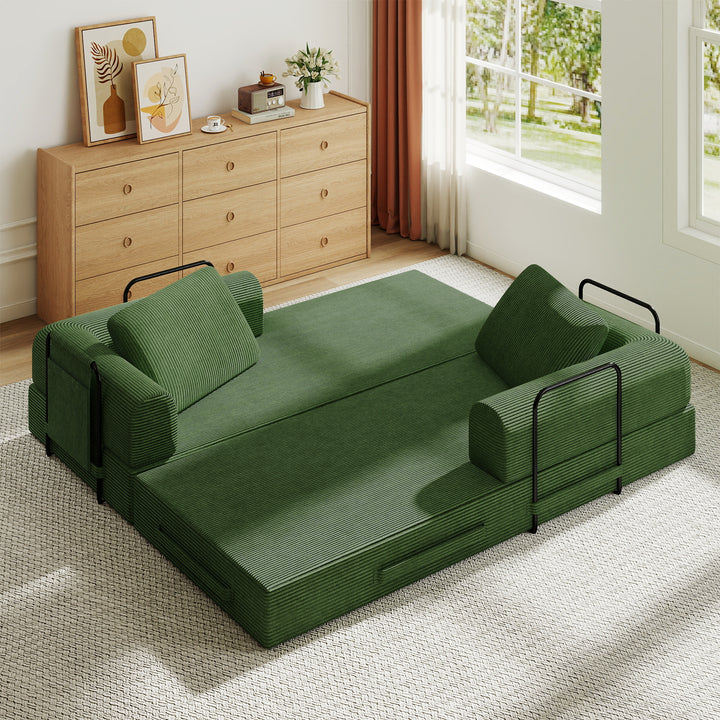 corduroy-convertible-sleeper-sofa-bed-with-pillow-jade