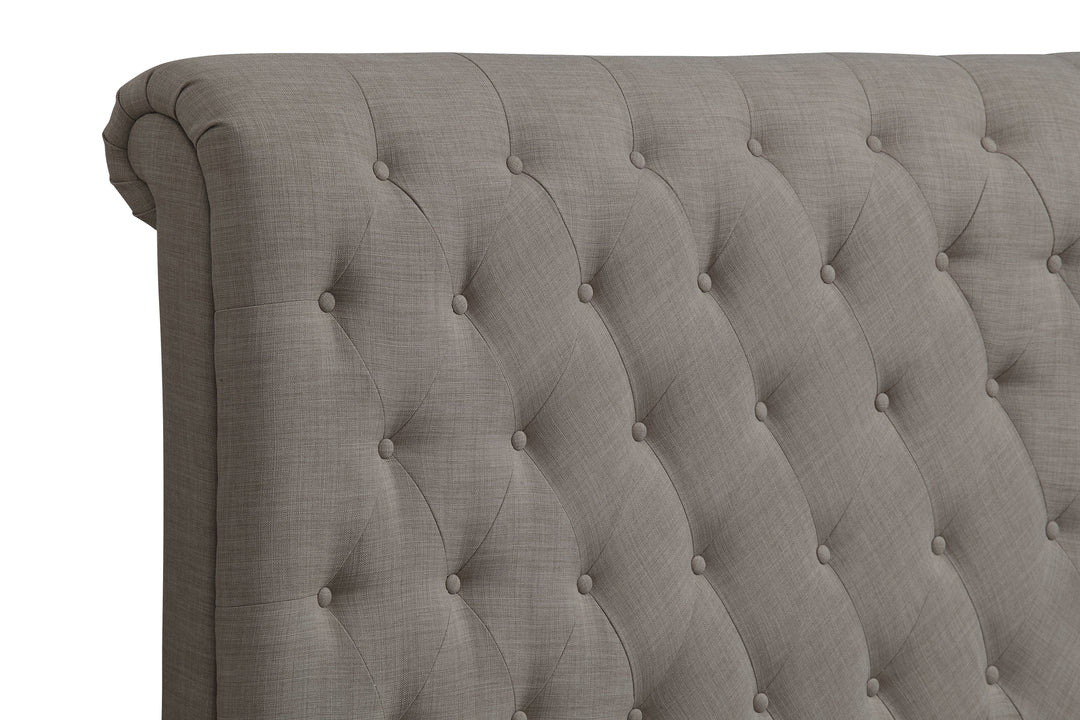 Modus Furniture 3Zh3L4Bh11 Royal Tufted Upholstered Headboard In Dolphin Linen