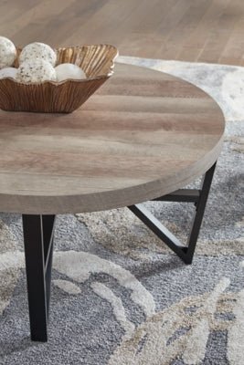 Deanlee Table (Set of 3) - Light Brown Table Set modern furniture Contempo Furniture