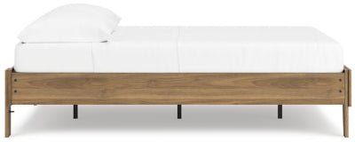 Deanlow Full Platform Bed - Light Brown Platform Bed modern furniture Contempo Furniture