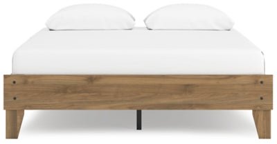 Deanlow Queen Platform Bed - Light Brown Platform Bed modern furniture Contempo Furniture