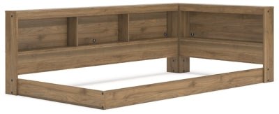 Deanlow Twin Bookcase Storage Bed - Light Brown Storage Bed modern furniture Contempo Furniture