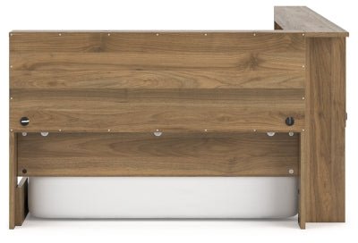 Deanlow Twin Bookcase Storage Bed - Light Brown Storage Bed modern furniture Contempo Furniture