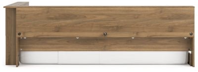Deanlow Twin Bookcase Storage Bed - Light Brown Storage Bed modern furniture Contempo Furniture
