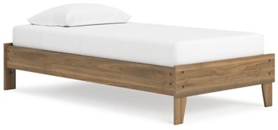 Deanlow Twin Platform Bed - Light Brown | Ashley Furniture