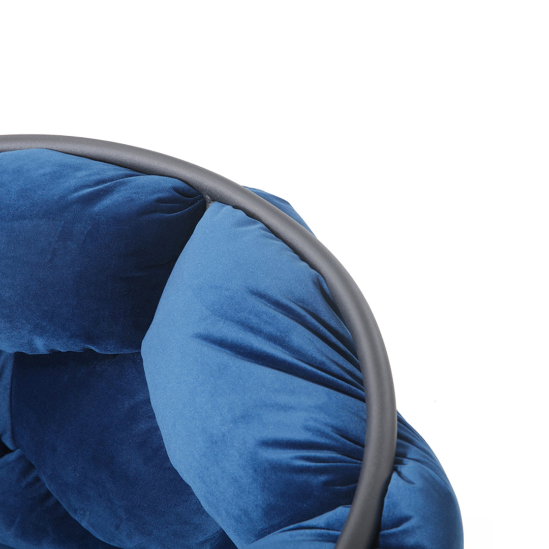 Debra Modern Blue Fabric Dining Chair