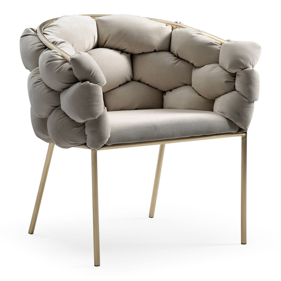 Debra - Modern Grey Fabric Dining Chair