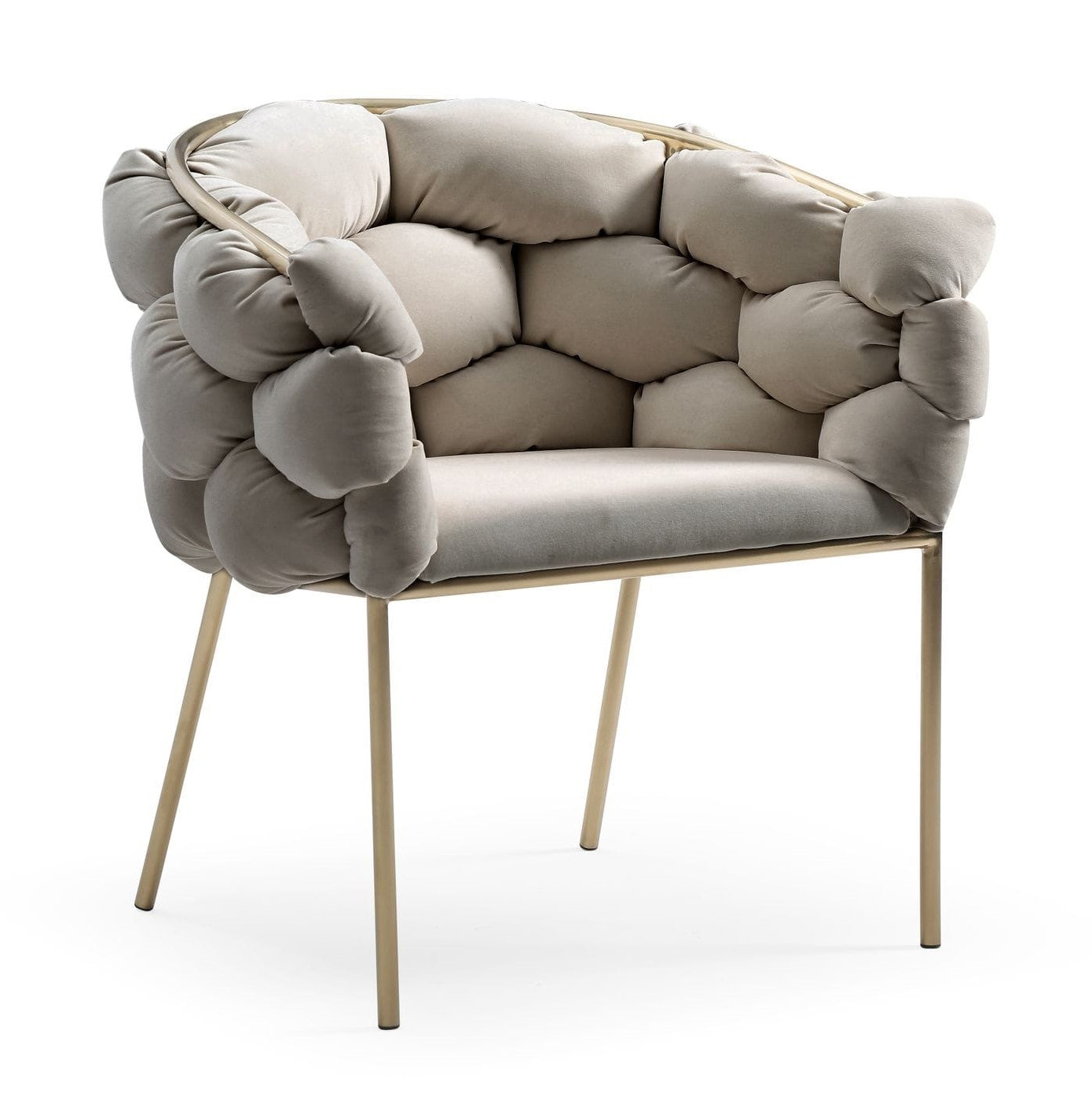Debra - Modern Grey Fabric Dining Chair