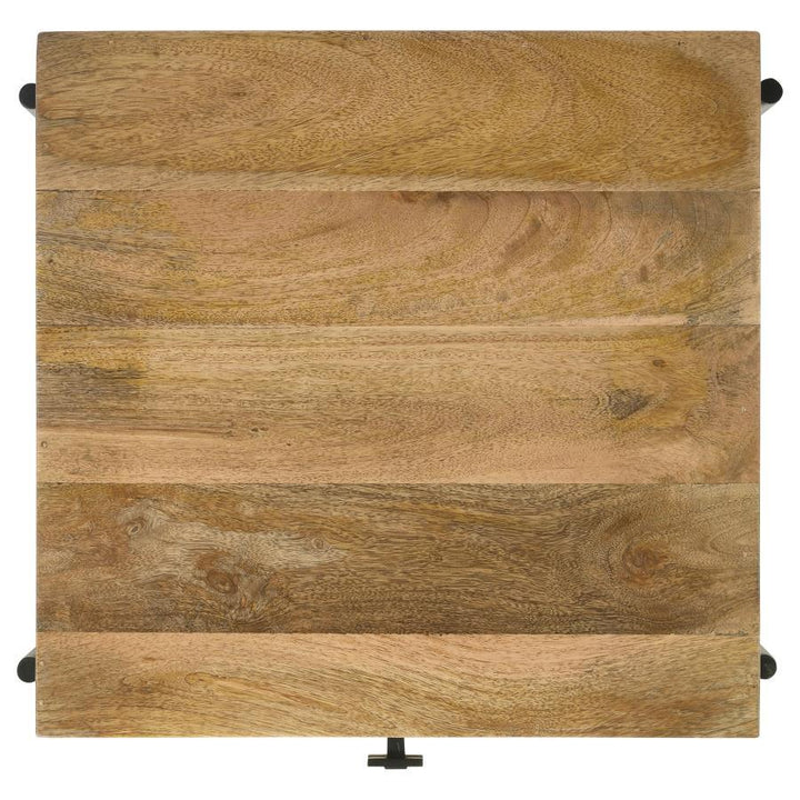 Declan - 1 - Drawer Wood Accent Side Table - Natural Mango Side Table modern furniture Contempo Furniture