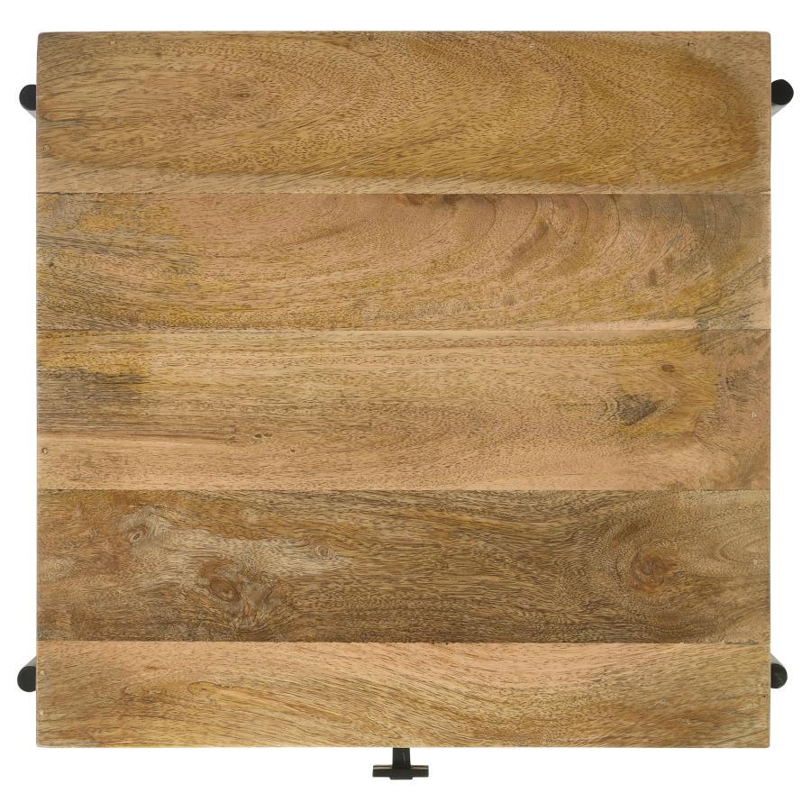 Declan - 1 - Drawer Wood Accent Side Table - Natural Mango Side Table modern furniture Contempo Furniture