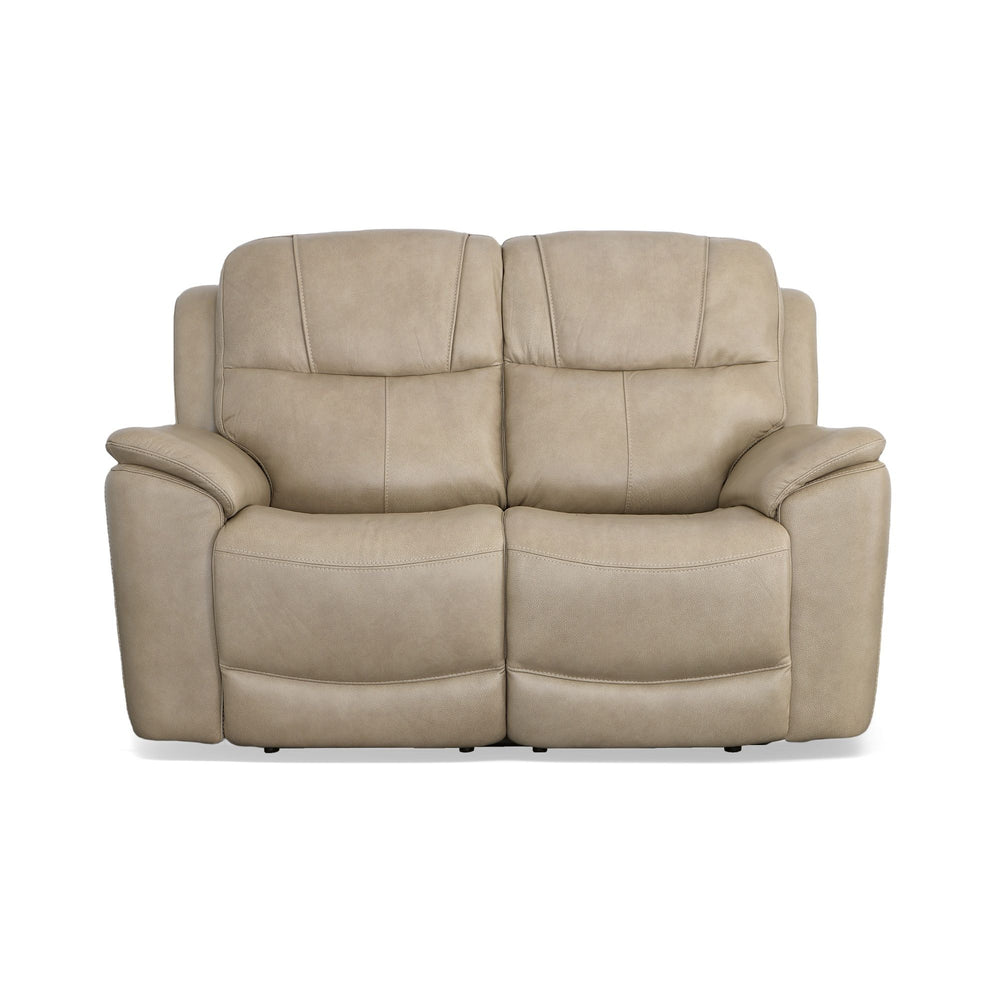 Crew Power Reclining Loveseat With Power Headrests & Lumbar Pebble