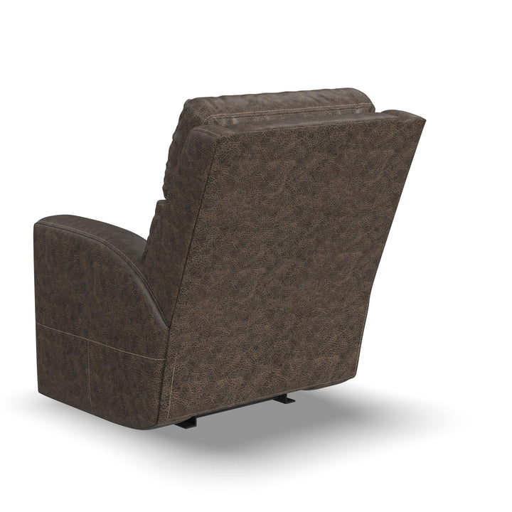 Score Leather Power Recliner with Power Headrest &amp; Lumbar