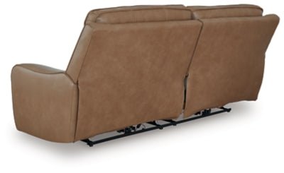 DeepWakes Power Reclining Sofa - Light Brown Reclining Sofa modern furniture Contempo Furniture