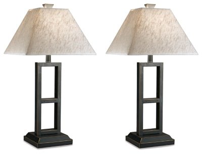 Deidra Table Lamp (Set of 2) - Black Table Lamp modern furniture Contempo Furniture
